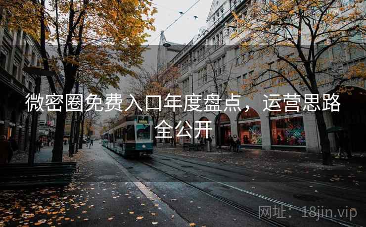 微密圈免费入口年度盘点，运营思路全公开